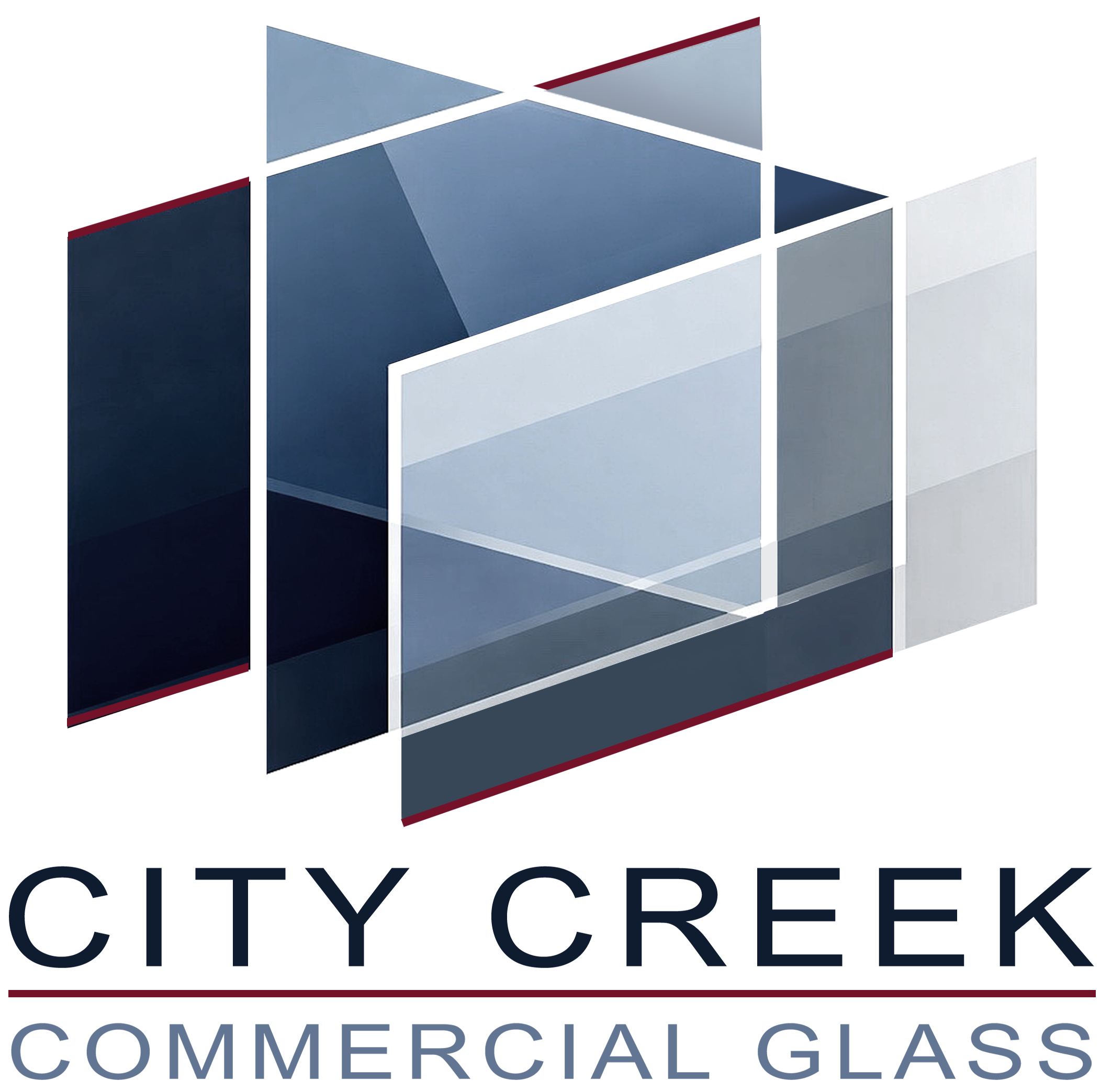 City Creek Glass Commercial Logo